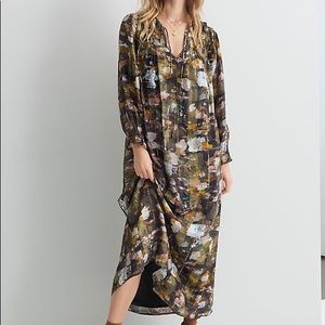 NWT Anthropologie Blair Shimmer Maxi Dress XSP
